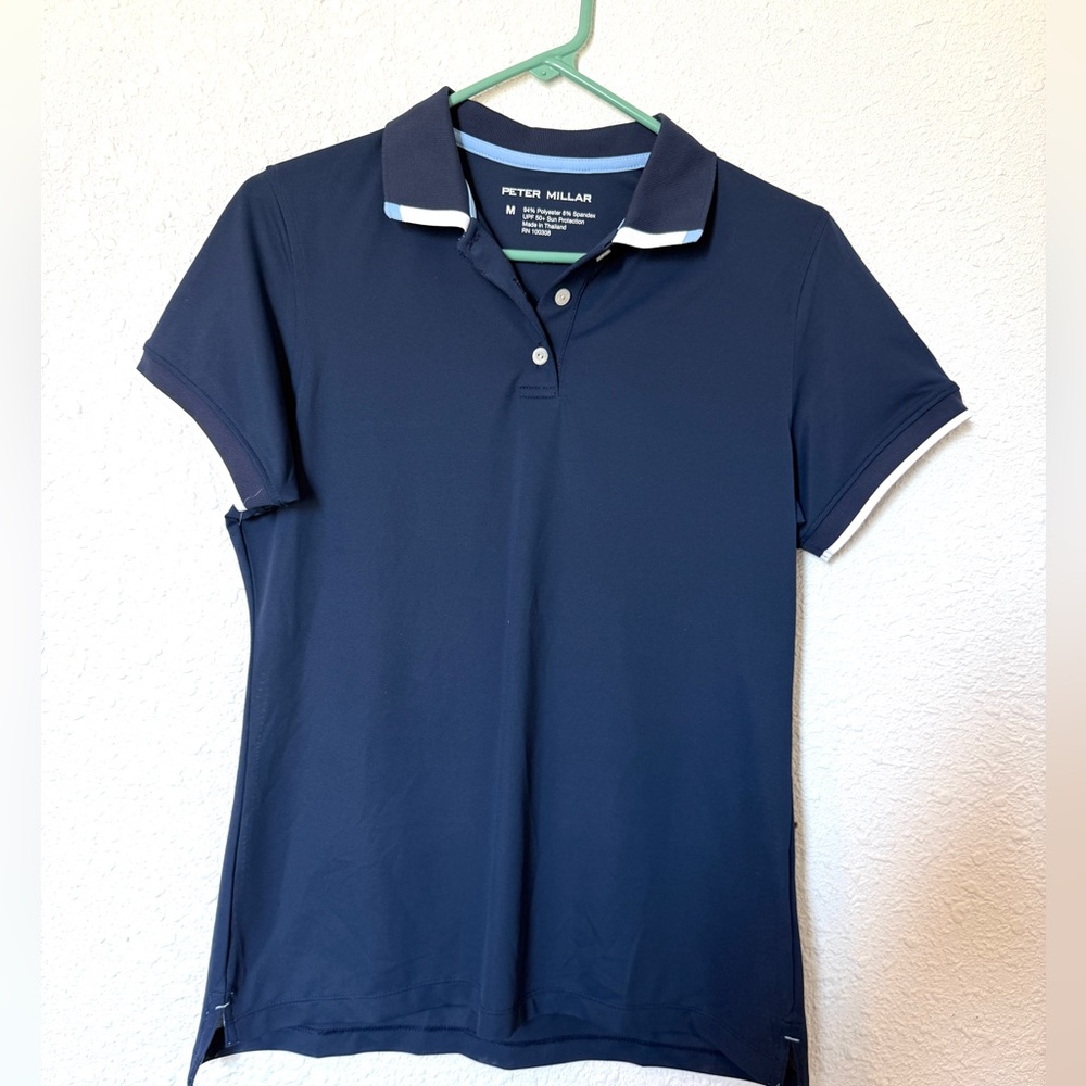 Peter Millar women’s navy blue golf shirt